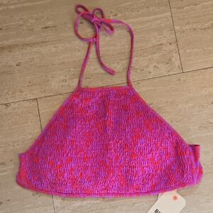 New Billabong Ruched Halter/Bikini Top